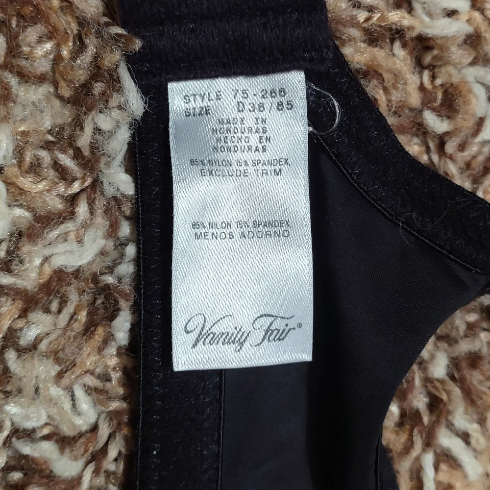 Vanity Fair Black Bra - Picture 6 of 8